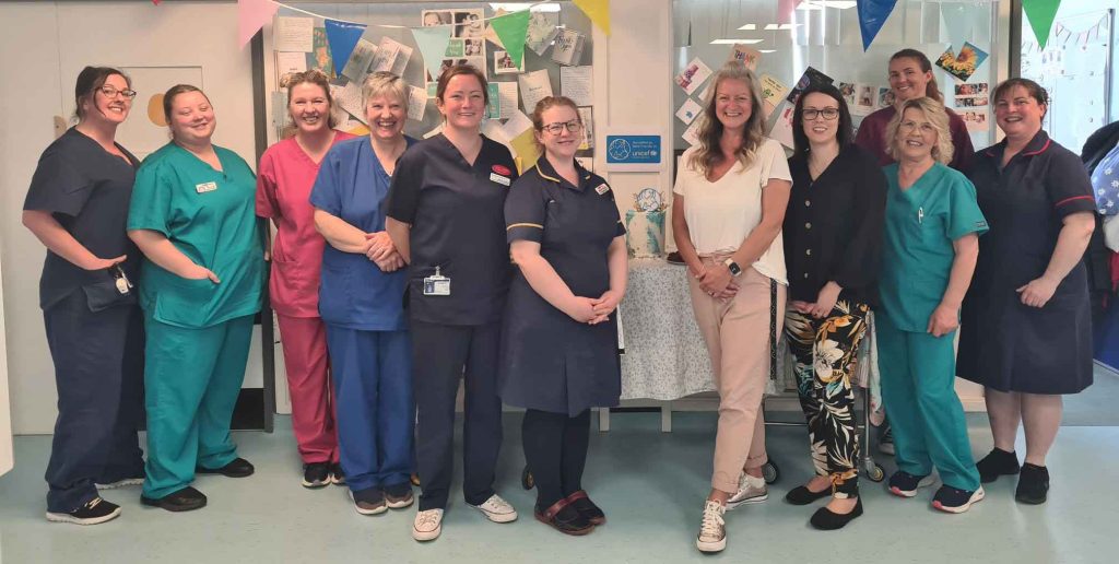 Members of the RCHT Neonatal Unit celebrate UNICEF reaccreditation