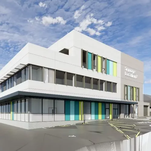 3D render of the new Pathology building